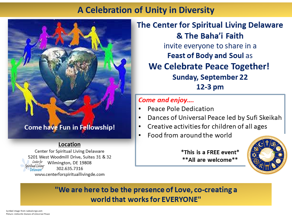 Peace Week Celebration Flyer - Landscape Version - Center for Spiritual ...