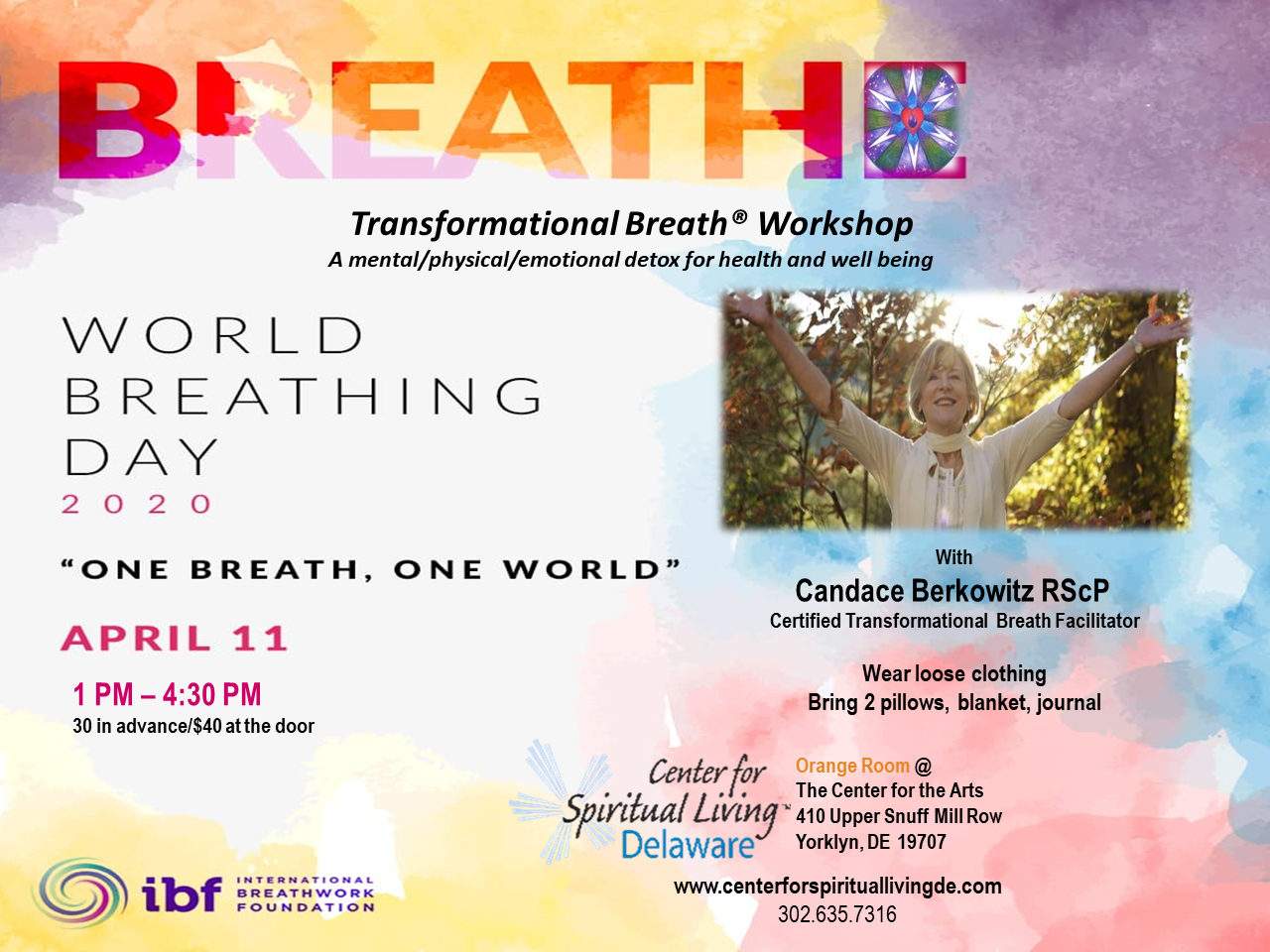 Breathwork with Candace Berkowitz Flyer - Announcement Version - Center ...