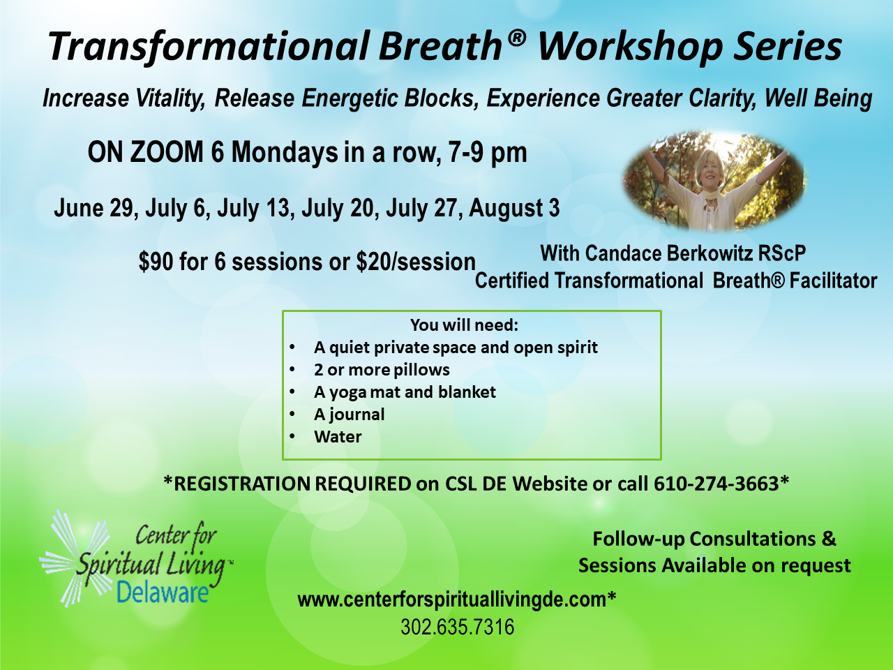 Breathwork Flyer 6 mondays (4) | Center for Spiritual Living Delaware