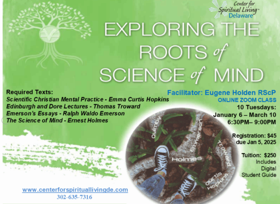 Roots of Science of Mind ad Newletter Version updated with new web address